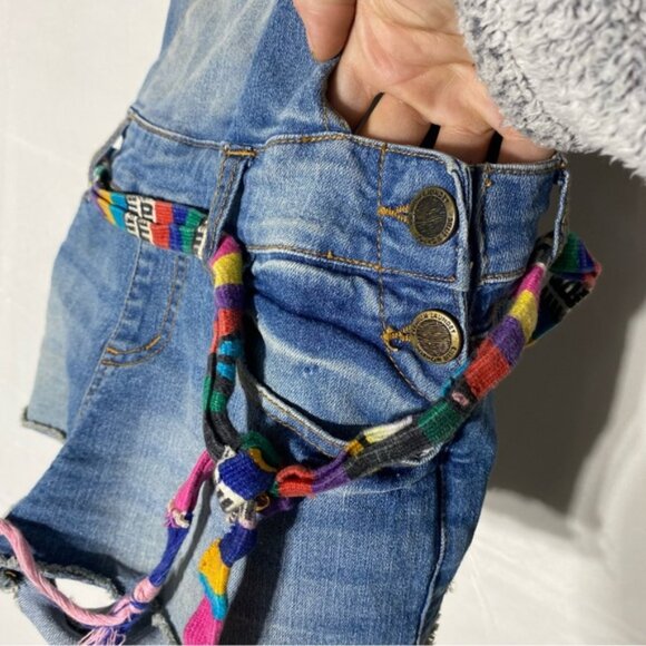 Ardene Light Wash Denim Short Overalls 9 - Picture 8 of 14